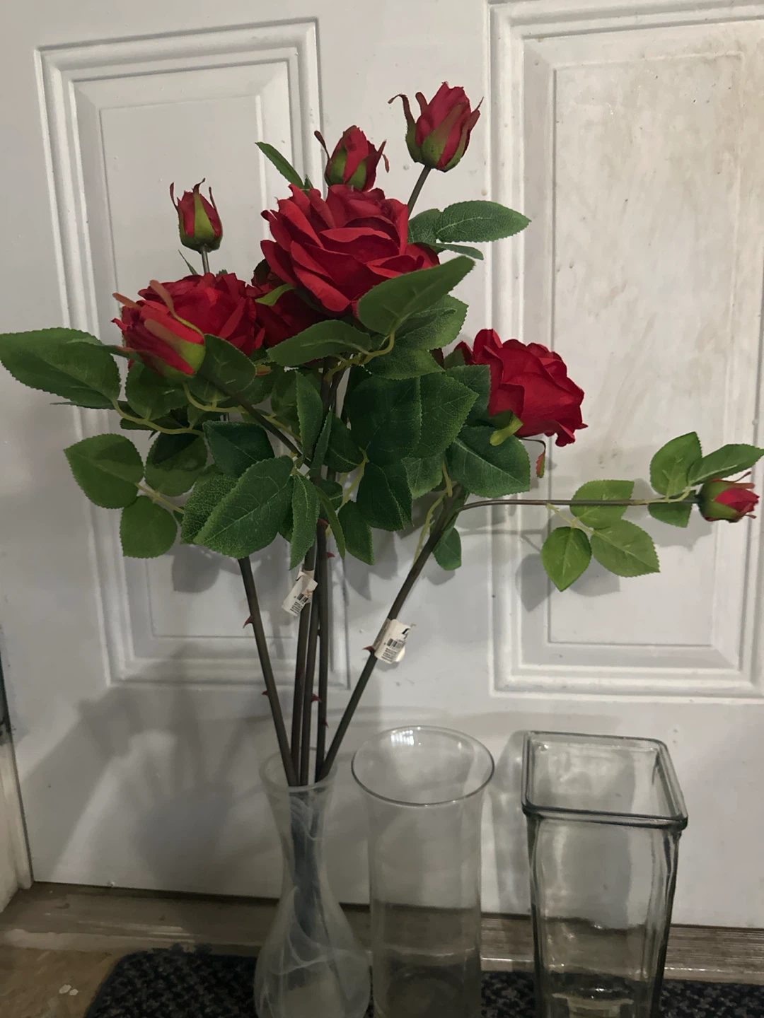 Artificial Red Roses with Vases - photo 3