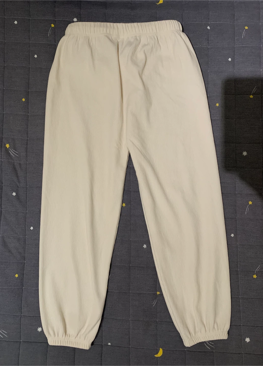 Cream Corduroy Jogger Pants - photo 2