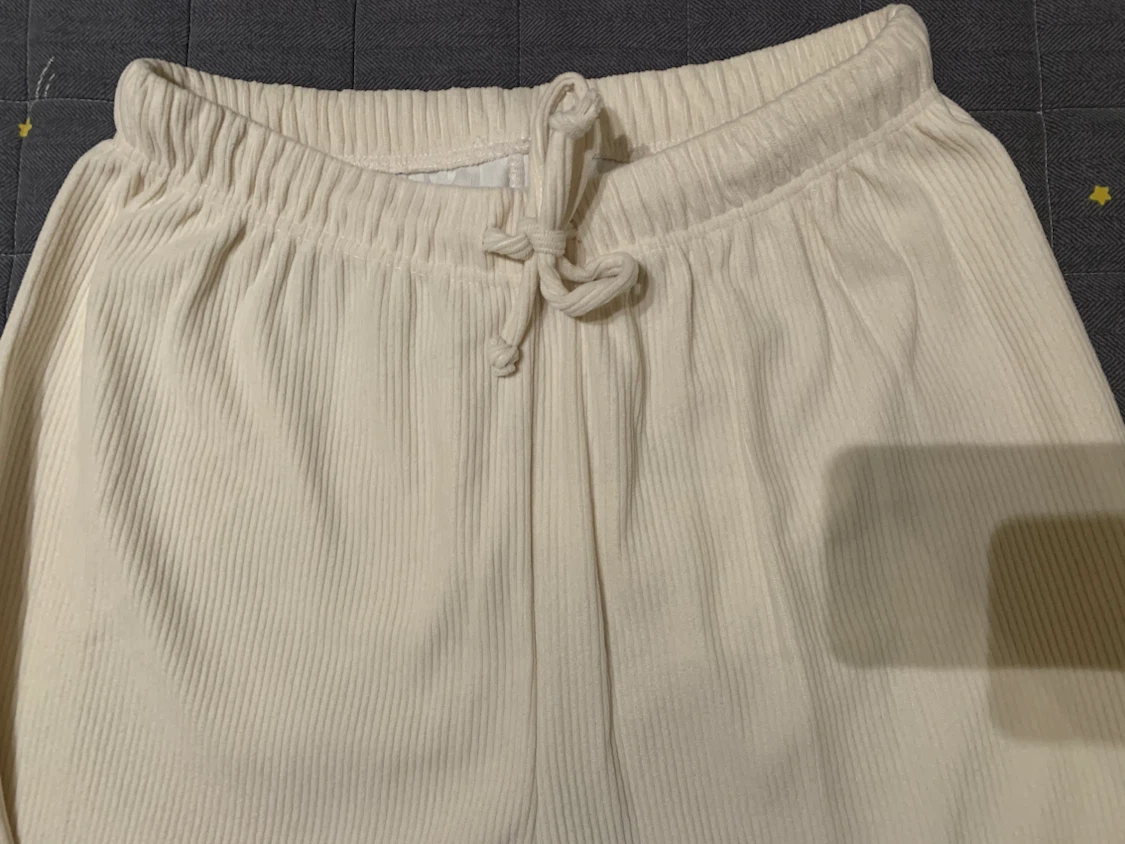 Cream Corduroy Jogger Pants - photo 3