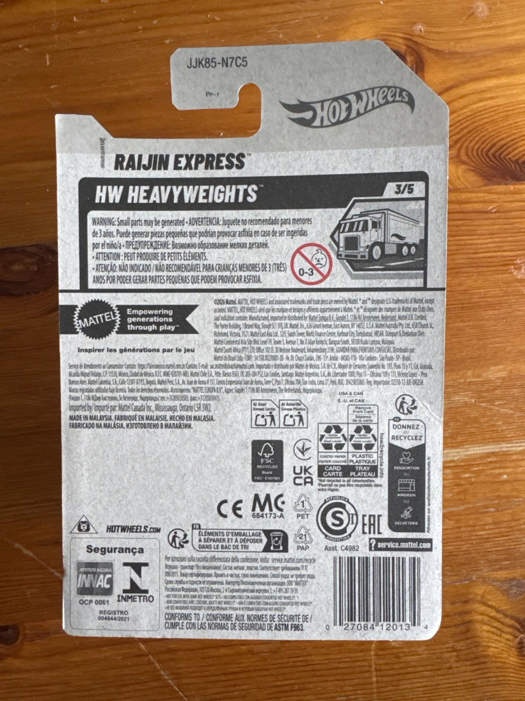 Hot Wheels HW Heavyweights Raijin Express Toy Truck - photo 2