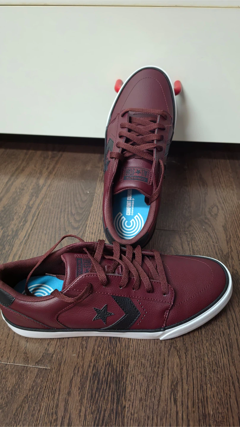 Converse Burgundy Sneakers - Size 10 - photo 2
