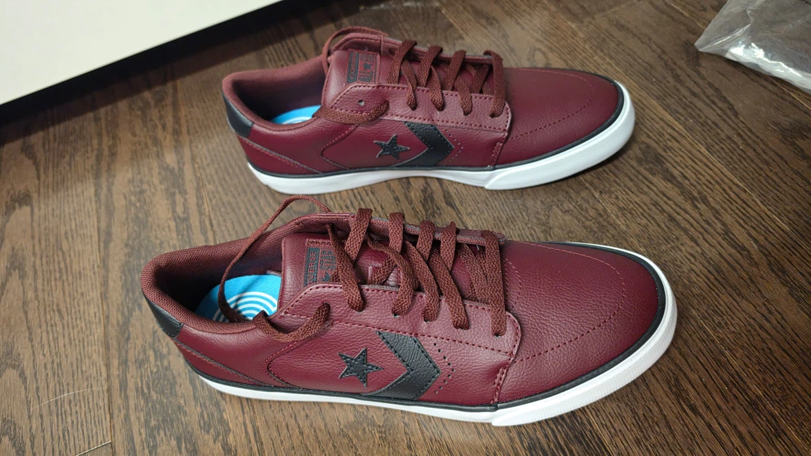 Converse Burgundy Sneakers - Size 10 - photo 3