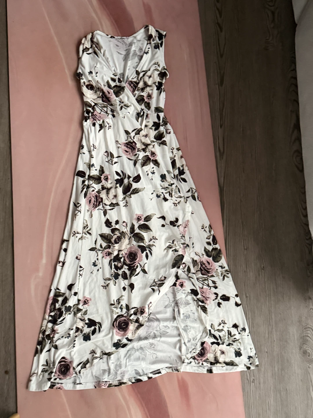 White floral maxi dress - photo 2