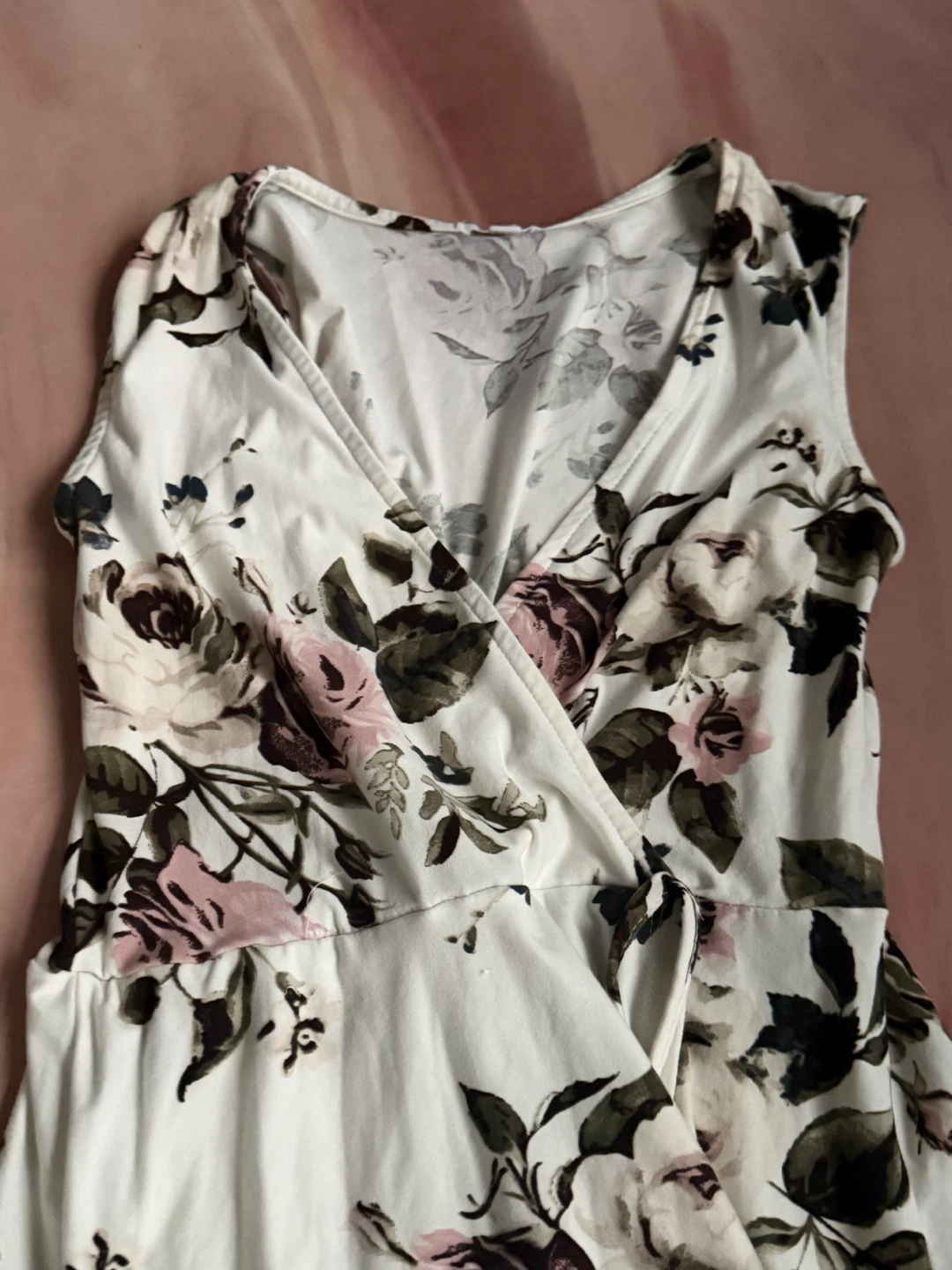 White floral maxi dress - photo 3