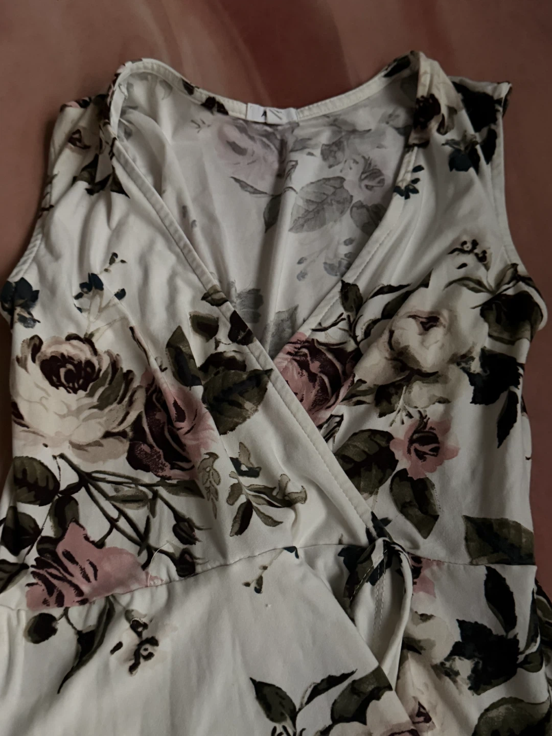 White floral maxi dress - photo 5