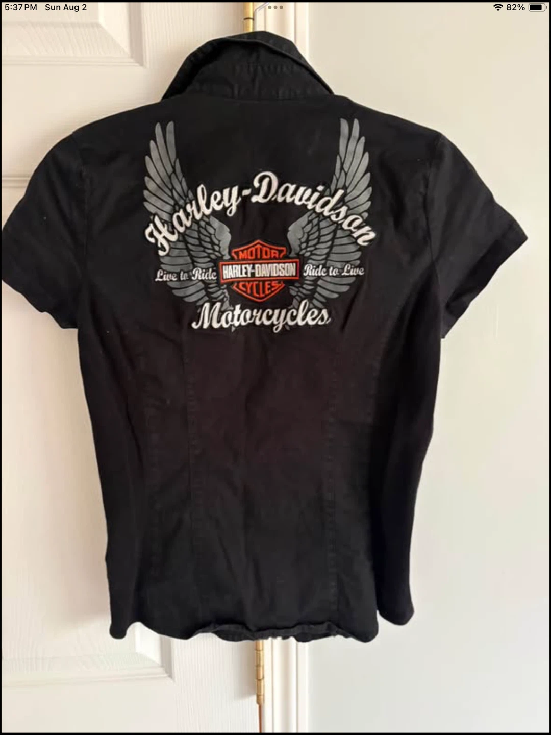 Harley-Davidson Women's Short Sleeve Zipper Shirt - photo 2