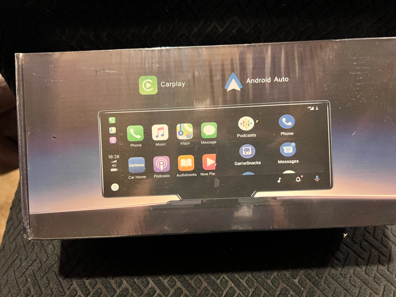 11.5” Wireless CarPlay. Auto HD Touchscreen w/ 4K Dash Cam