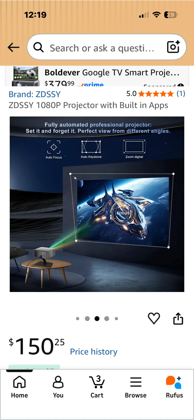 ZDSSSY 1080P Projector with Built-in Apps - photo 5