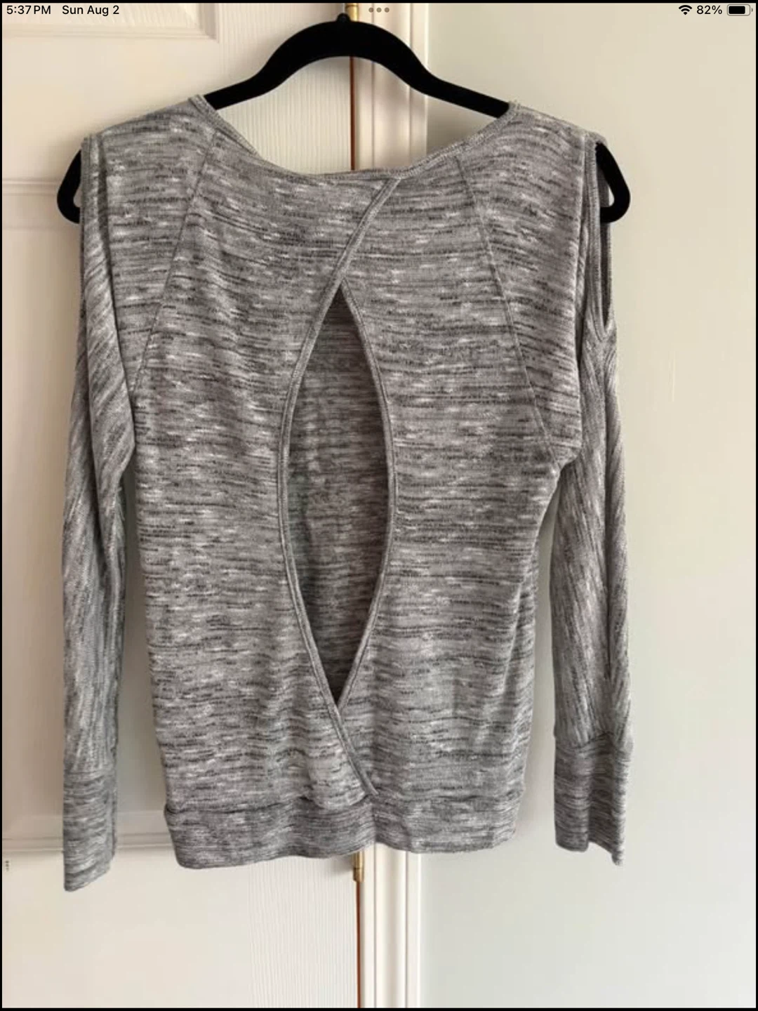 Harley-Davidson Grey Cold Shoulder Cutout Sweater - photo 2