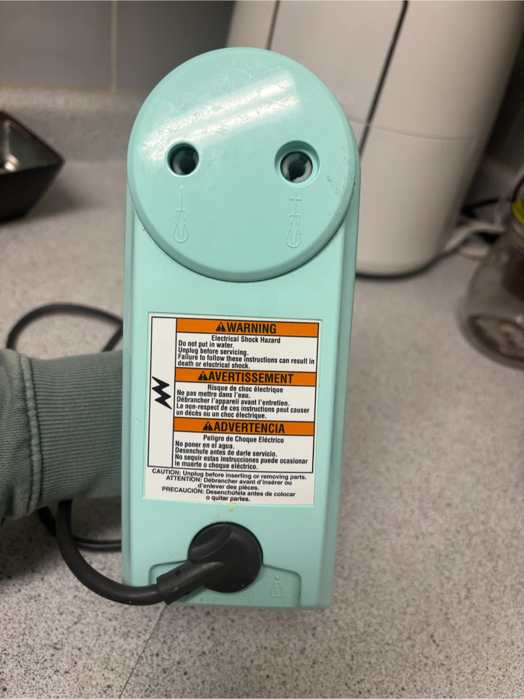 KitchenAid Hand Mixer - Aqua Sky - photo 2