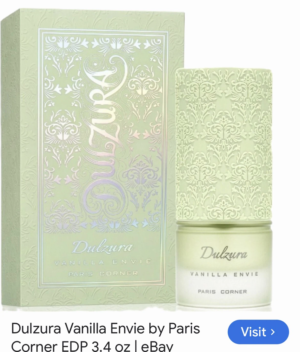 Dulzura Vanilla Envie Eau de Parfum 3.4 oz