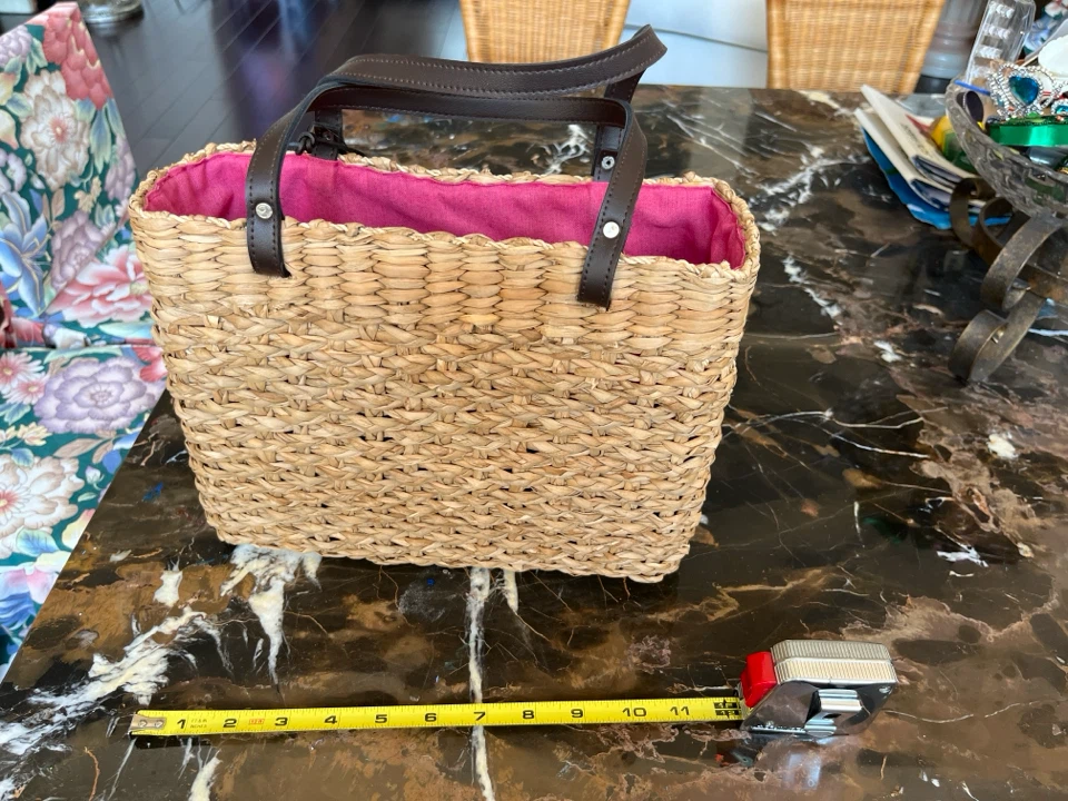 Esprit Straw Tote Bag with Floral Embroidery - photo 4