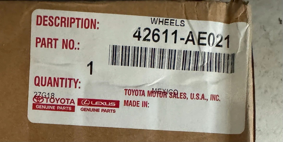 New OEM Toyota Steel Rim 16 inch  (only 1) - photo 3