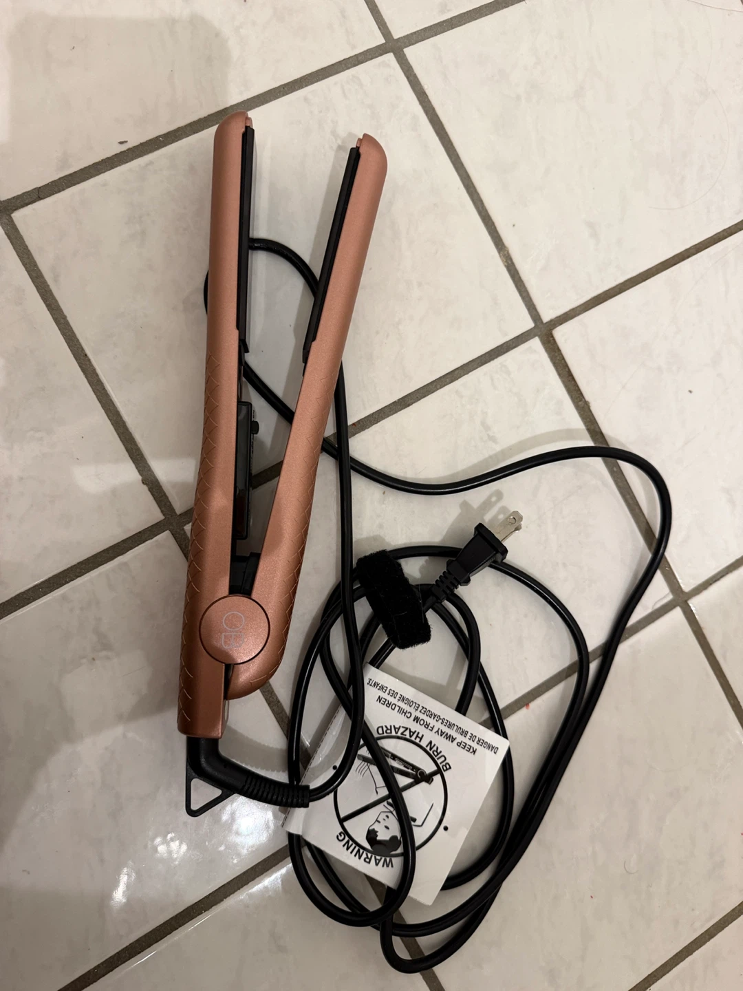 Olla Bella Rose Gold Flat Iron Hair Straightener