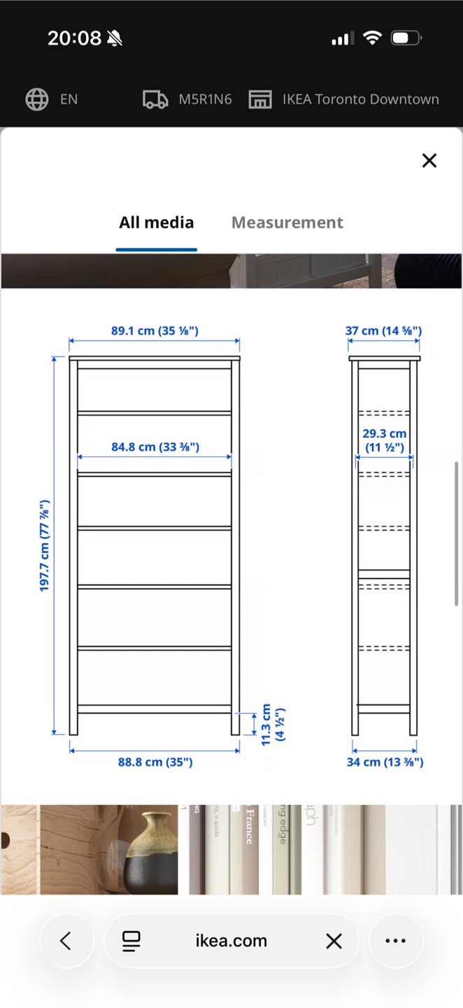 HEMNES IKEA Bookshelf - photo 3