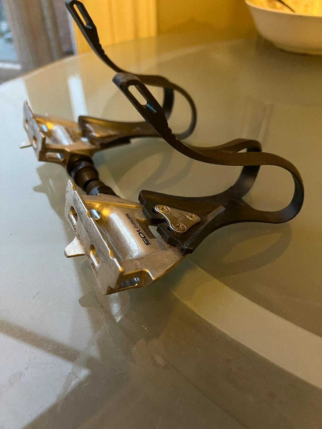 Shimano 105 pedals toe clips vintage classic Japan - photo 2