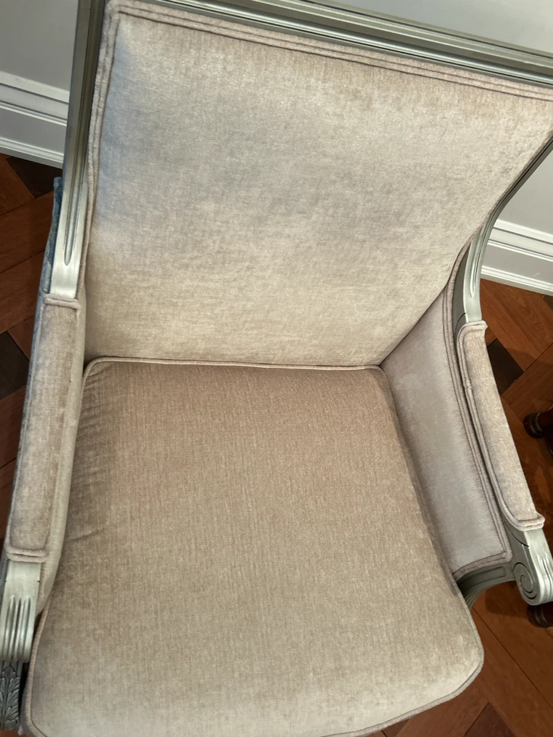 Pair of Louis XVI Style Armchairs with Paisley Upholstery - photo 5