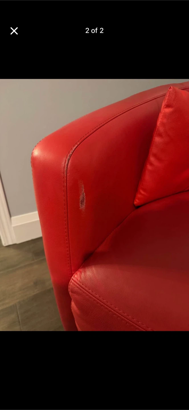 Red Accent Chair - photo 2