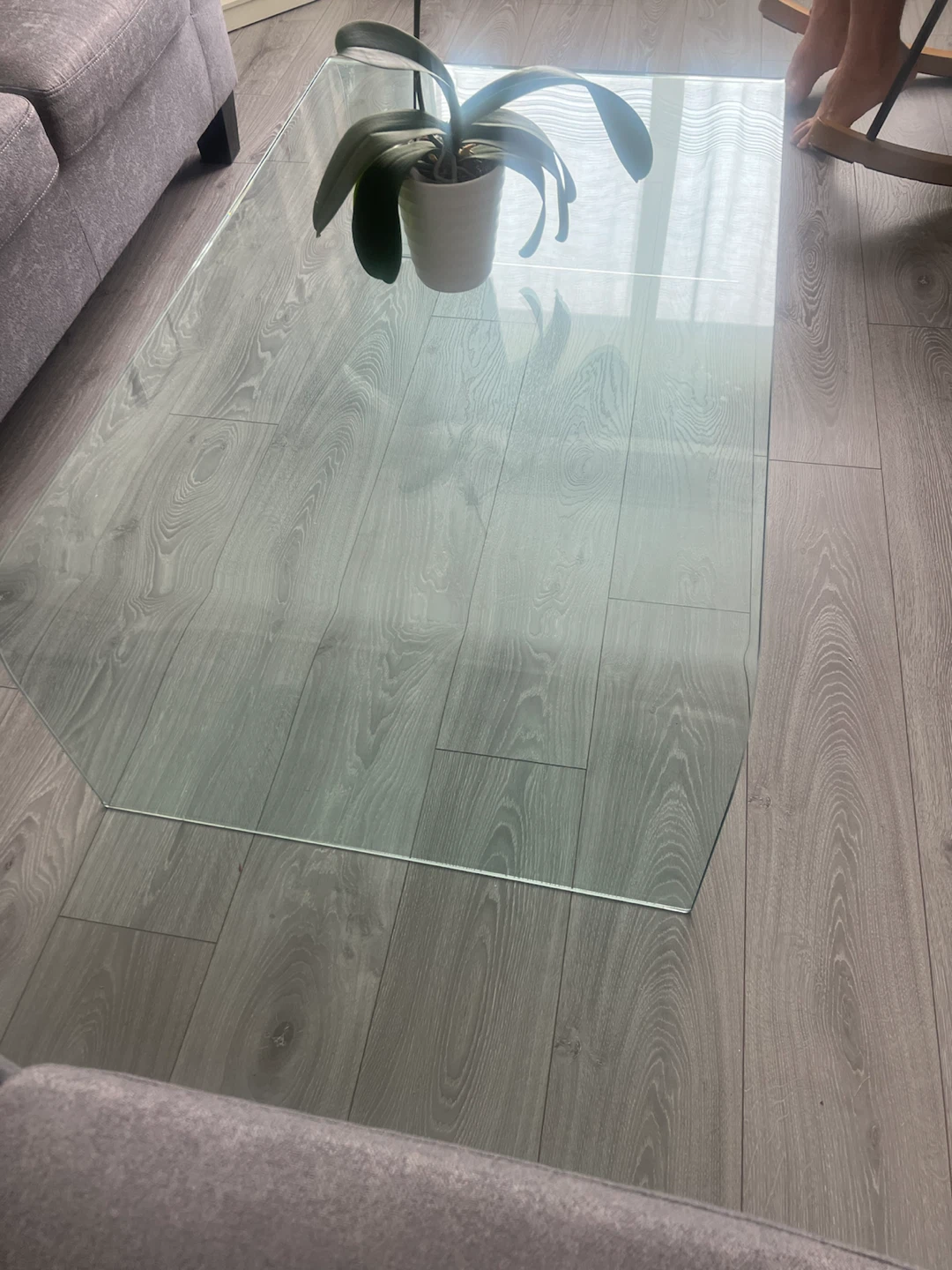 Curved Glass Coffee Table - photo 4
