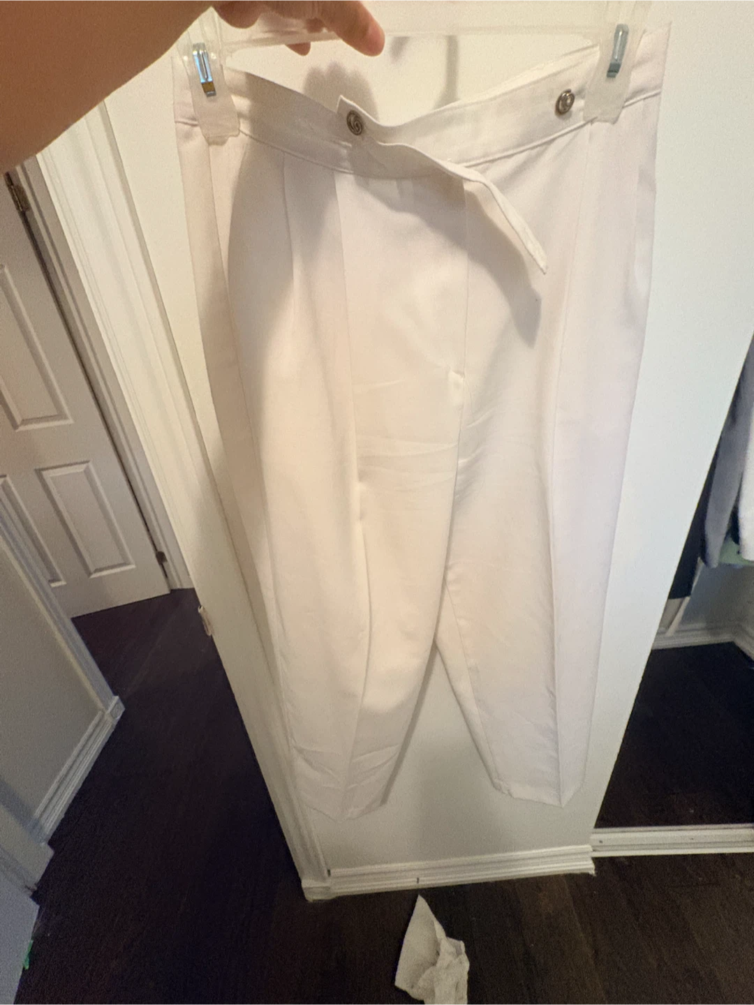 V.I.P. Petites White Dress Pants