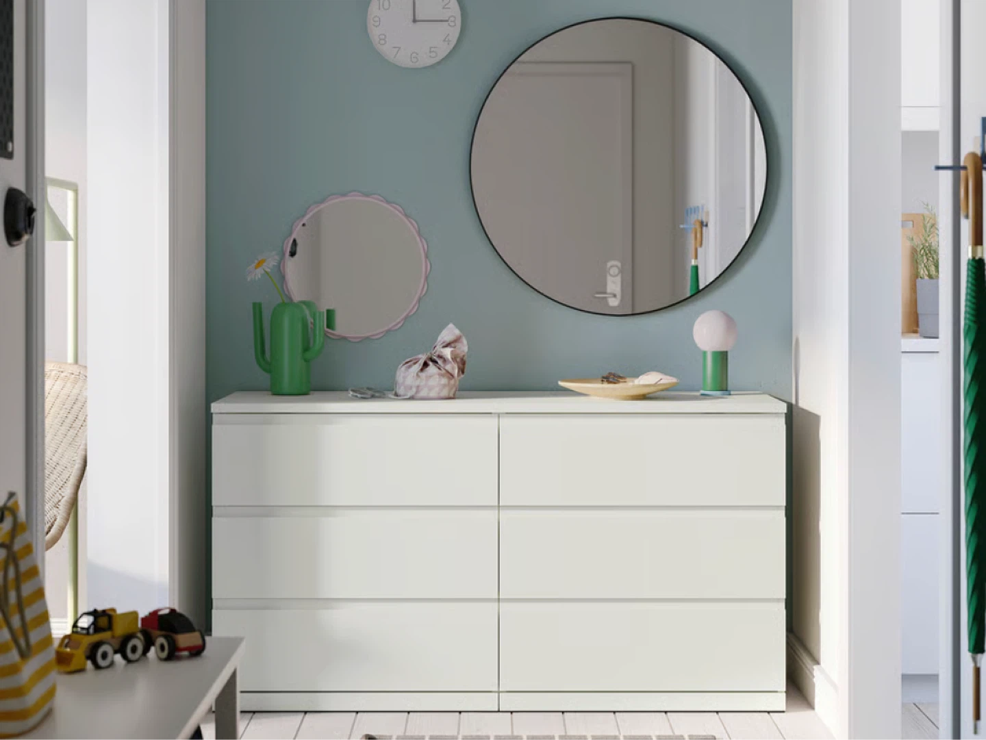 IKEA STORKLINTA 6-drawer dresser white - photo 3