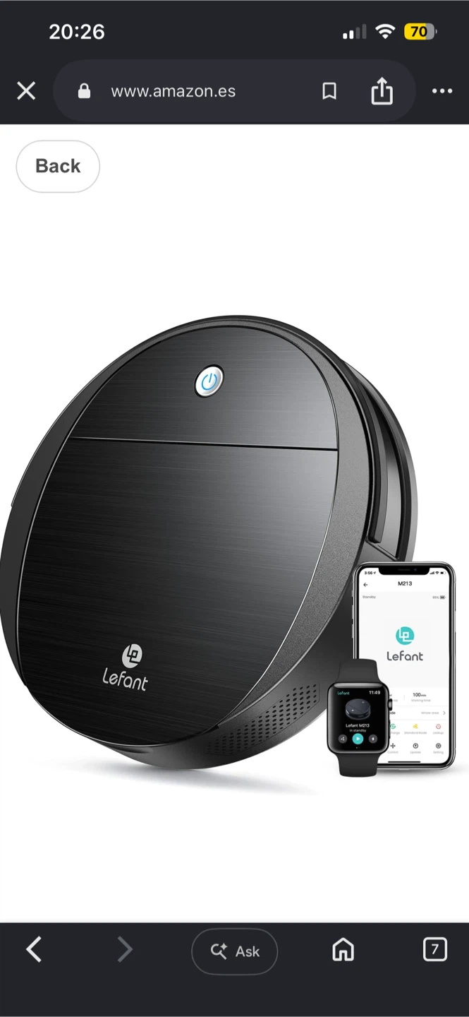 Lefant M213 Robotic Vacuum Cleaner with App