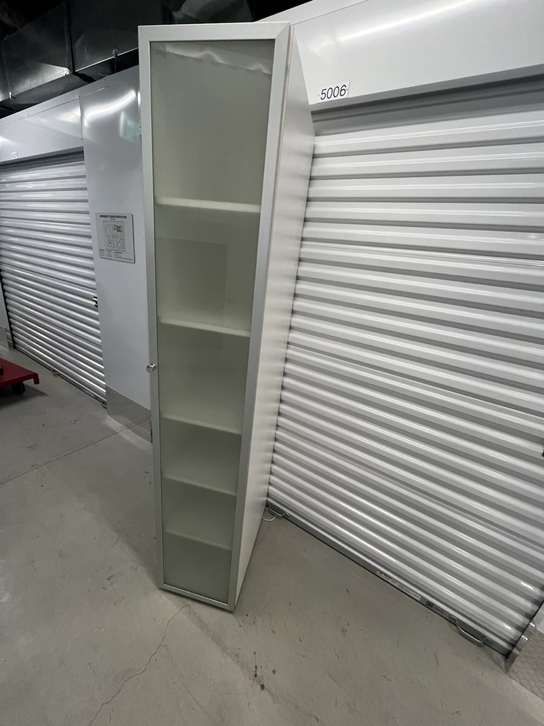 IKEA White Tall Storage Cabinet with Shelves