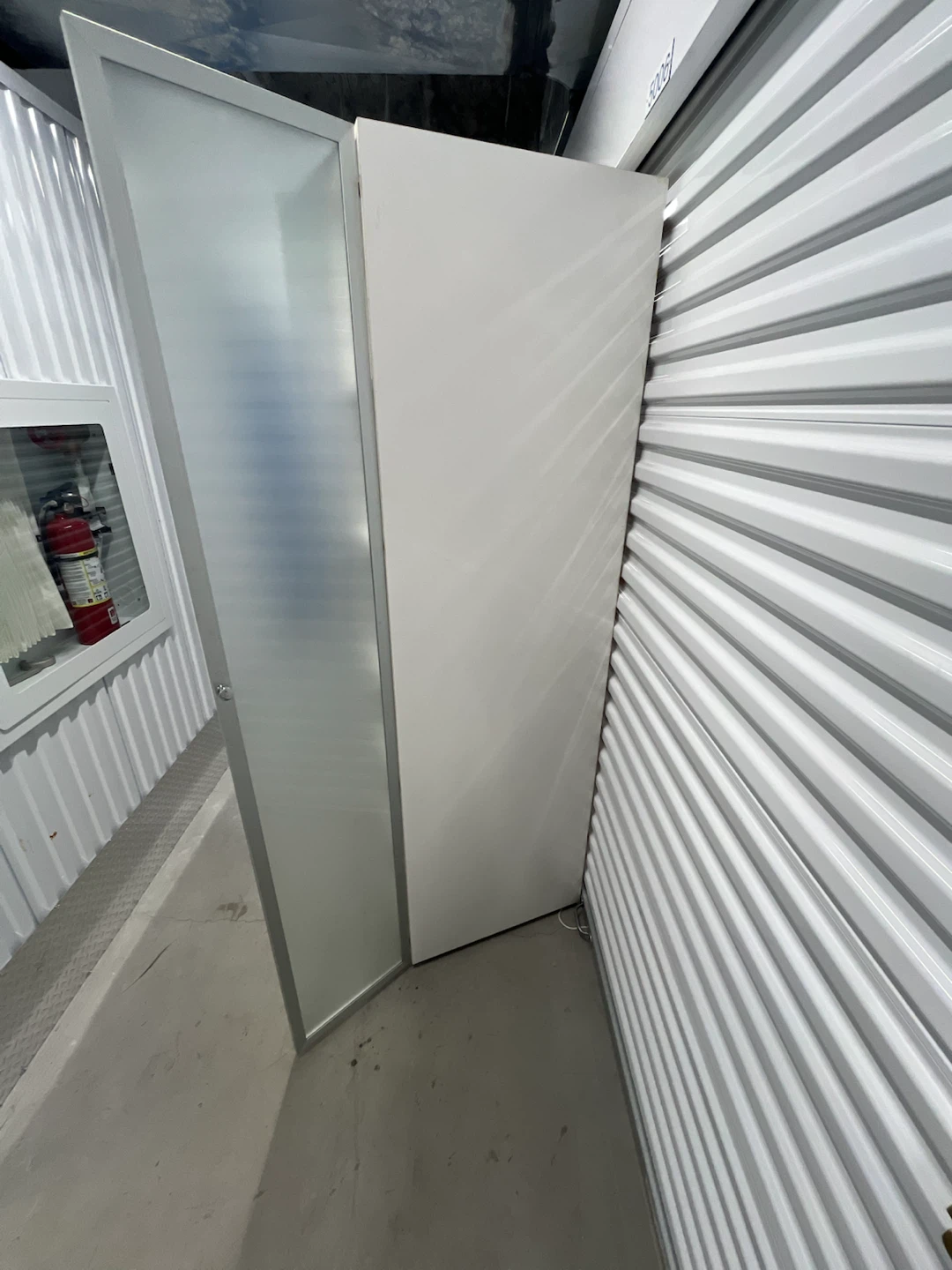 IKEA White Tall Storage Cabinet with Shelves - photo 4