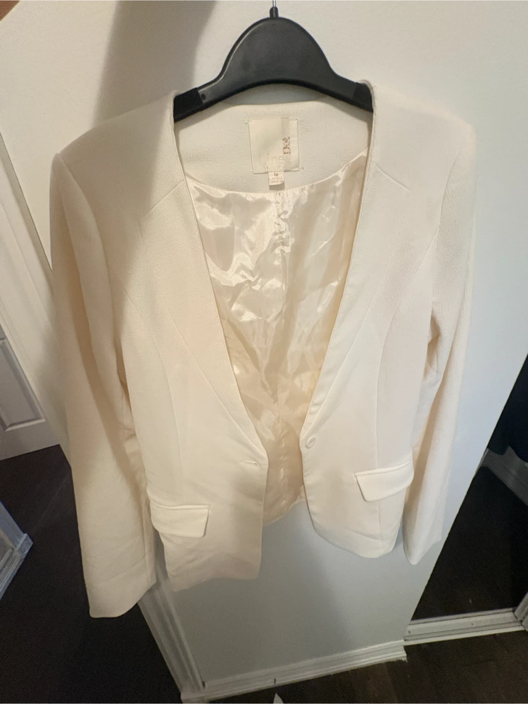 Cream coloured blazer