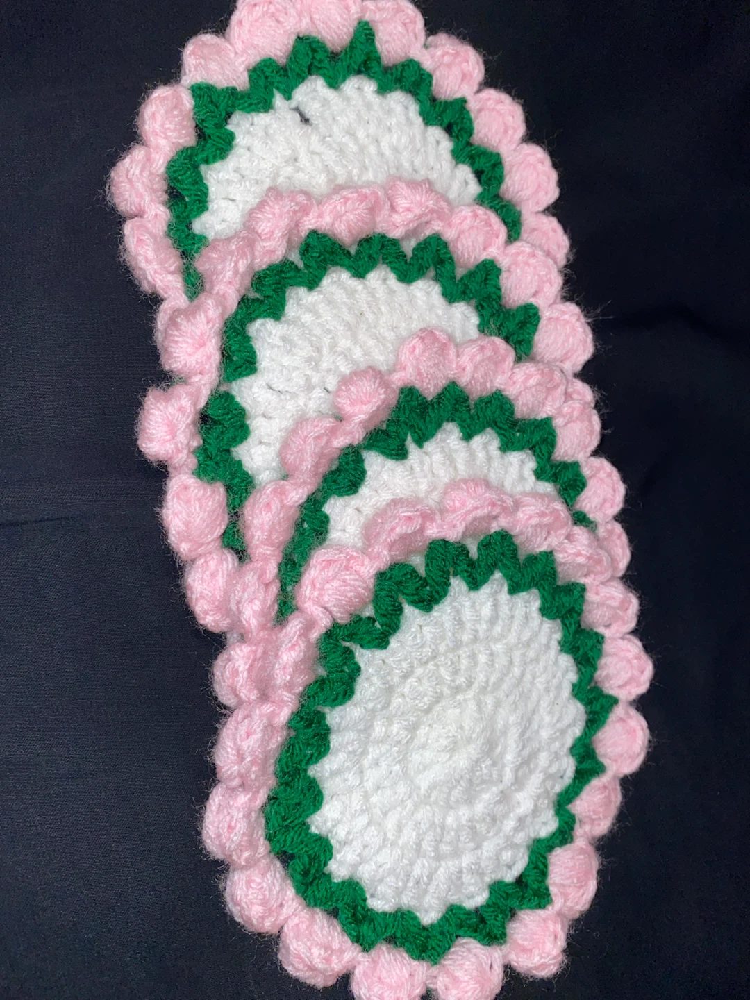 Handmade Crocheted Coasters (Set of 4) - photo 2