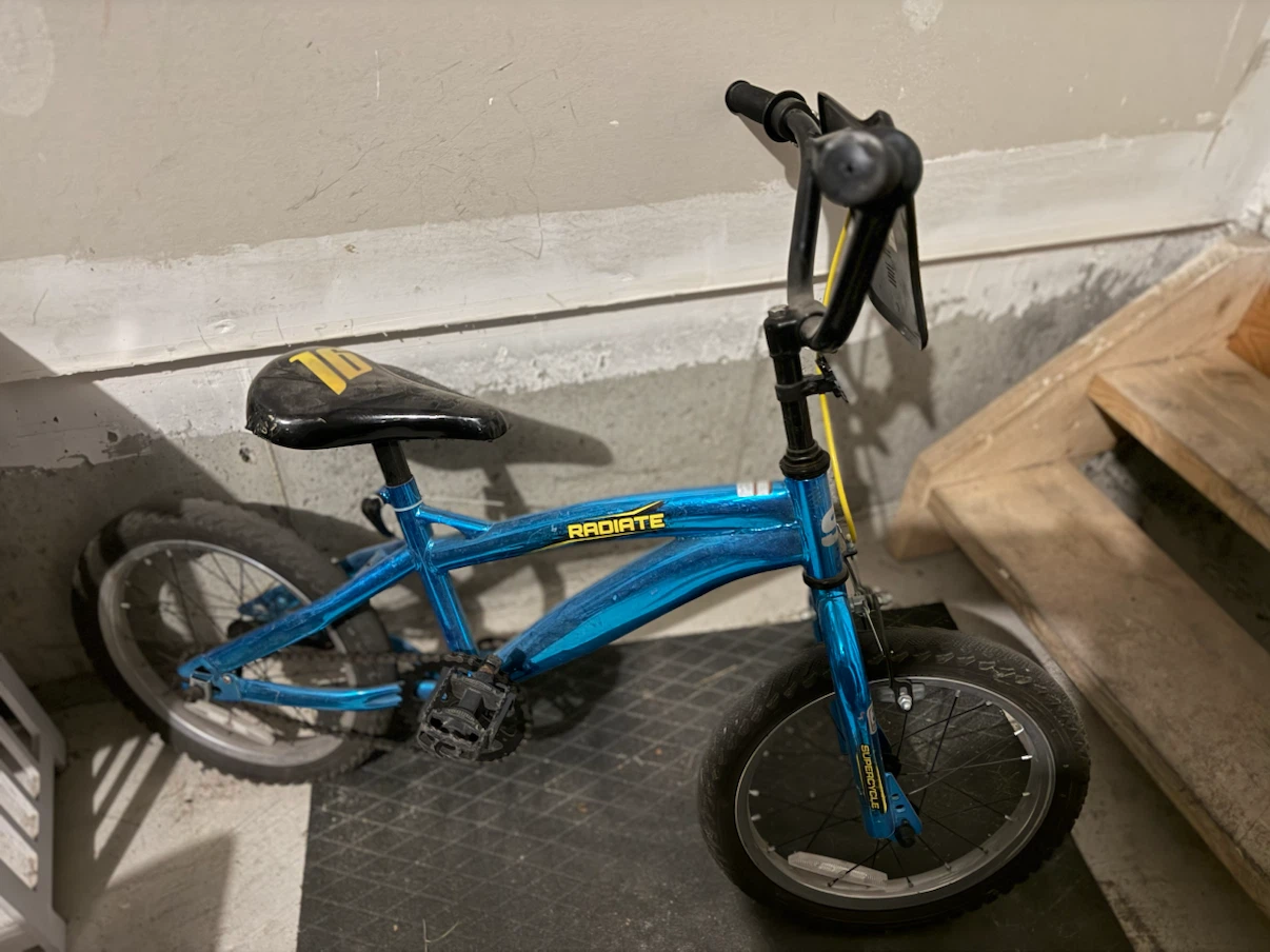 Blue BMX Bike 14”