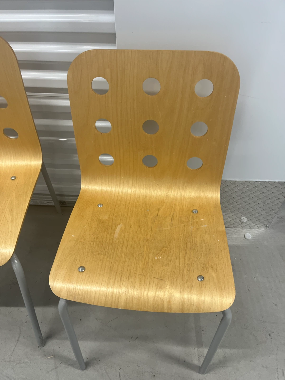 IKEA Jules Wooden Chairs with Metal Legs - photo 4