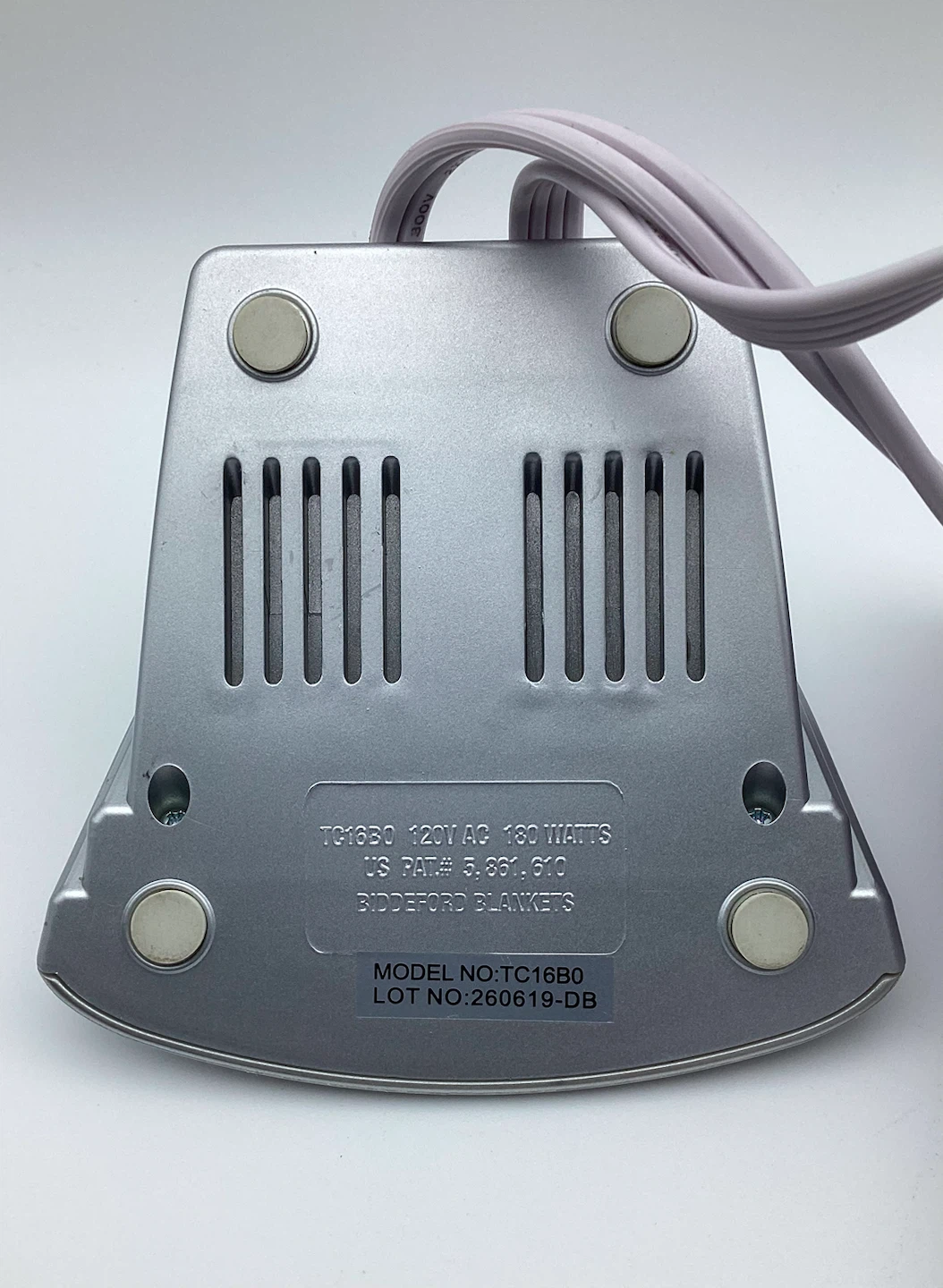 Biddeford TC16B0 Electric Blanket Controller 4-Prong Plug - photo 4