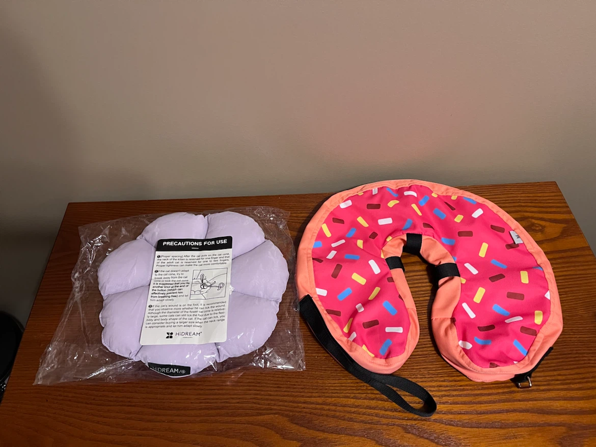 INFLATABLE PET RECOVERY COLLARS (Small, large)