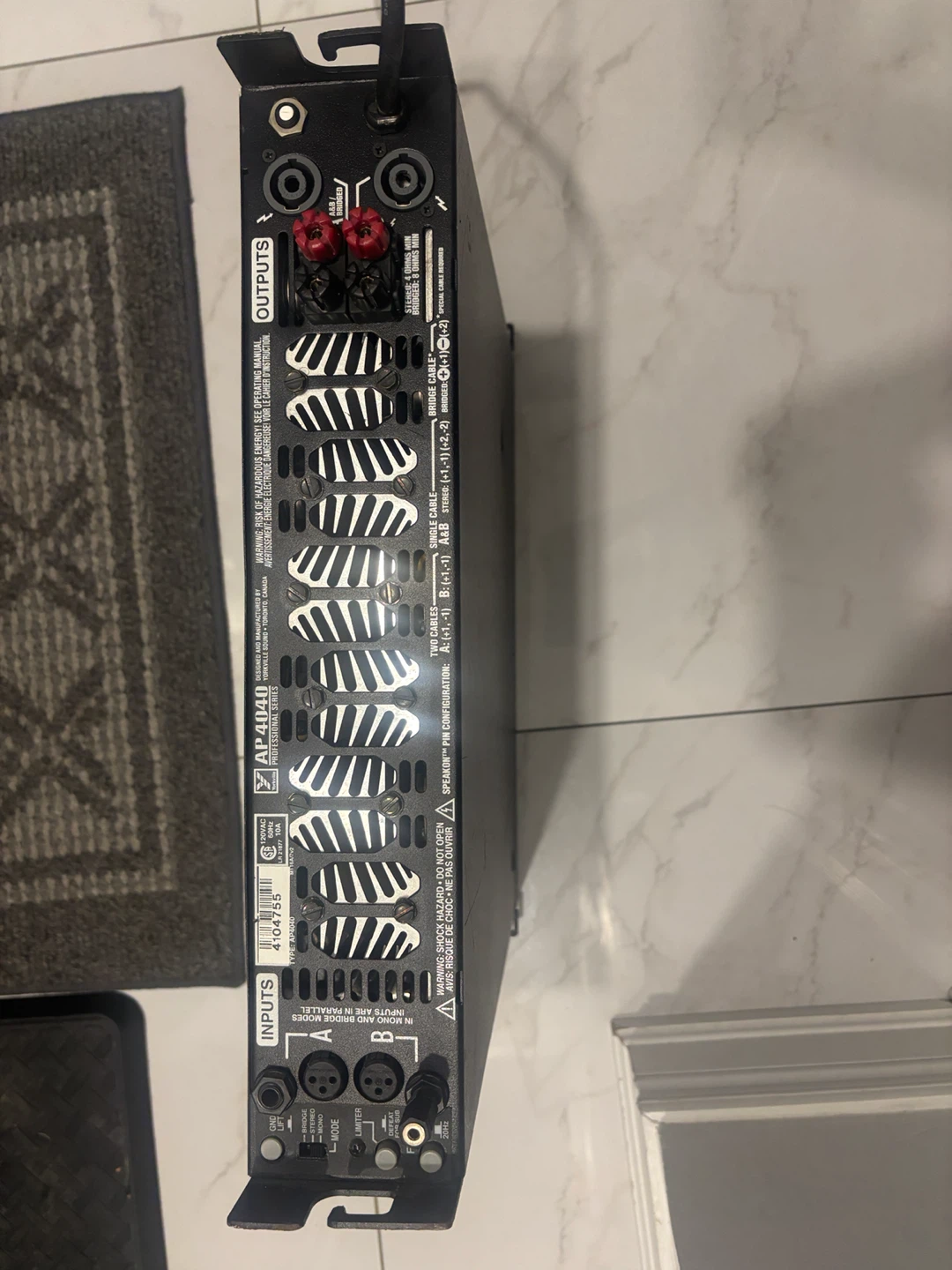 Yorkville AP4040 Amplifier - photo 5