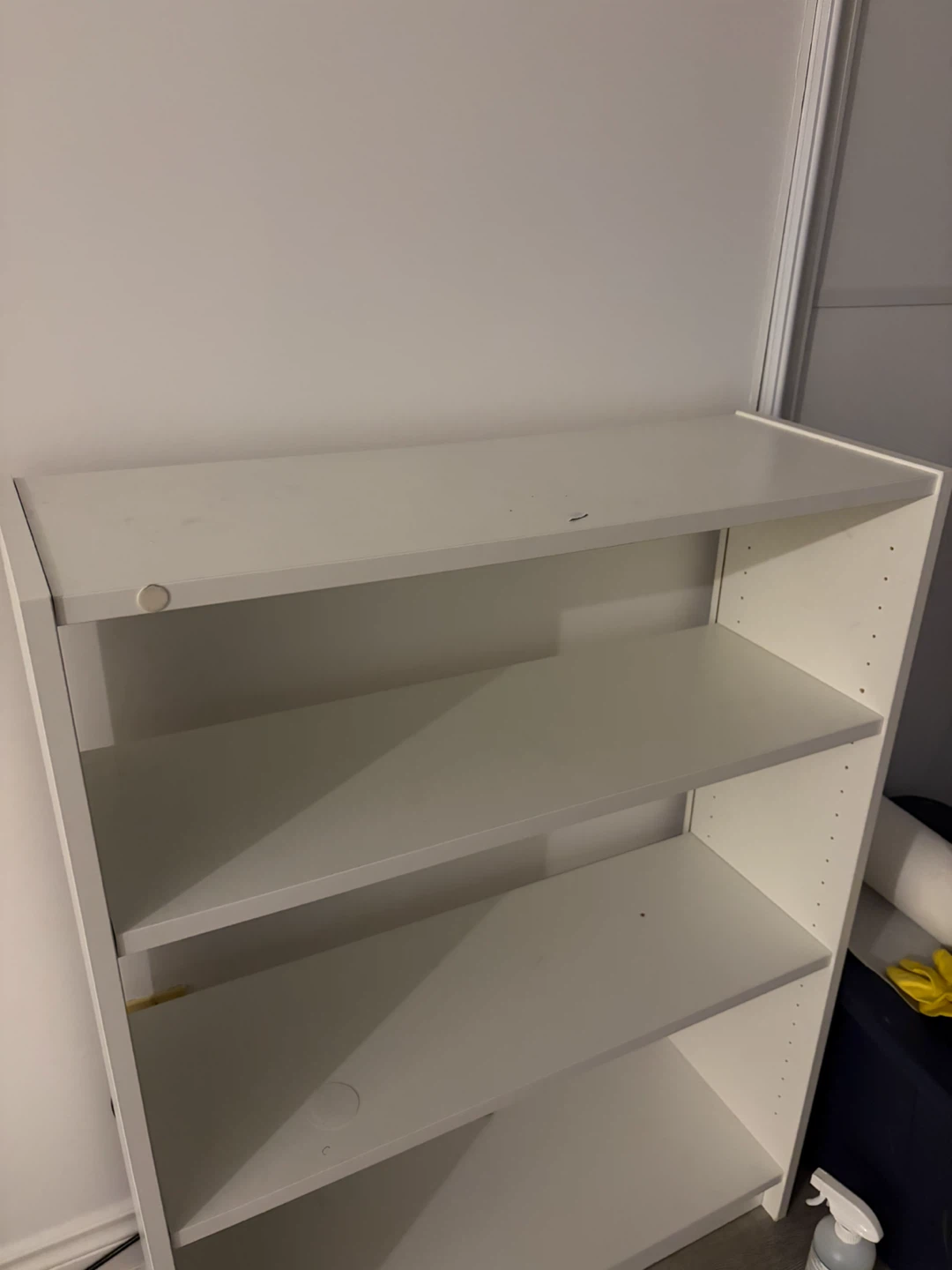 White 4-shelf bookcase - photo 3