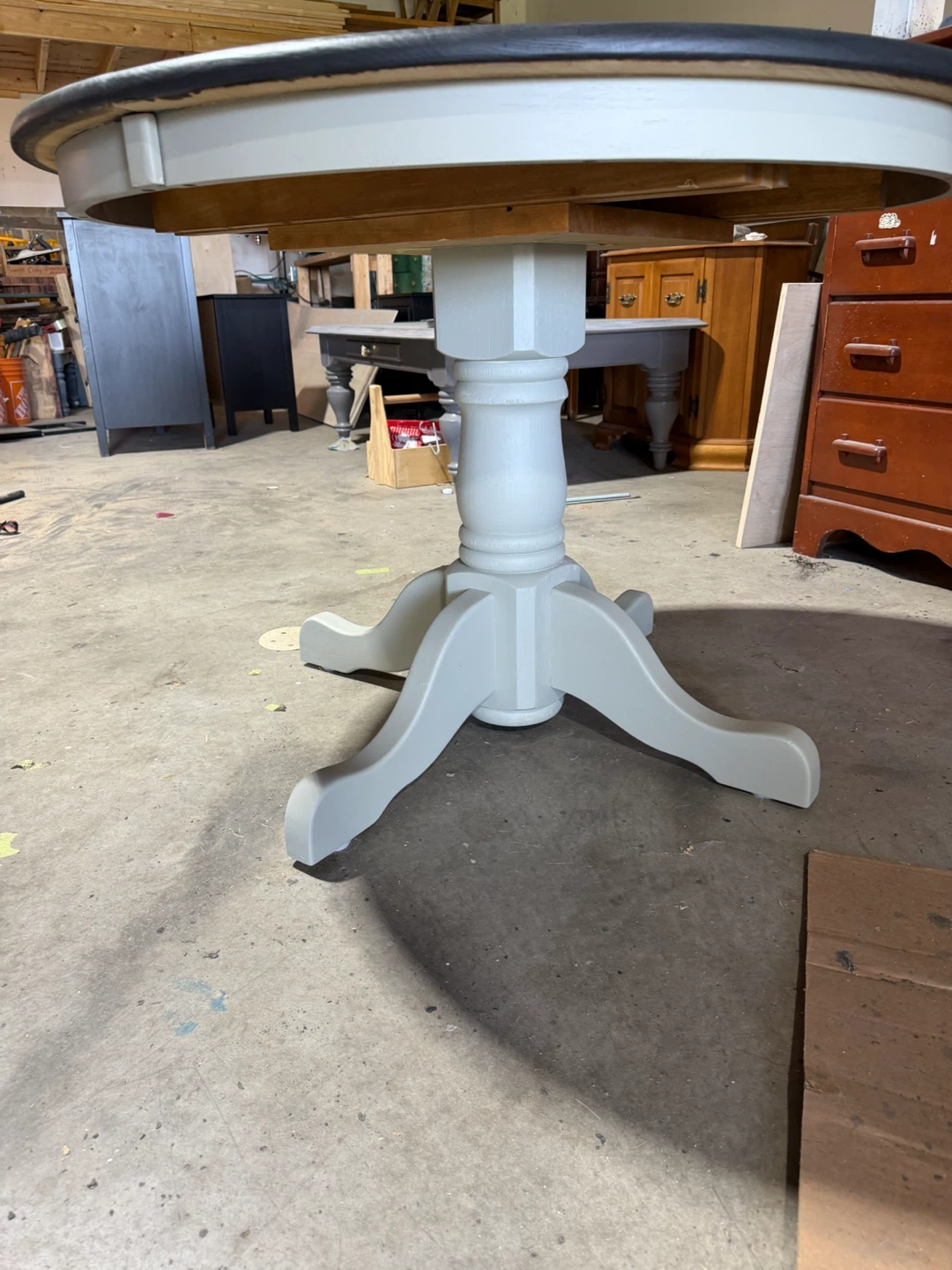 Refinished Farmhouse Style Kitchen Table -4 chairs - photo 5
