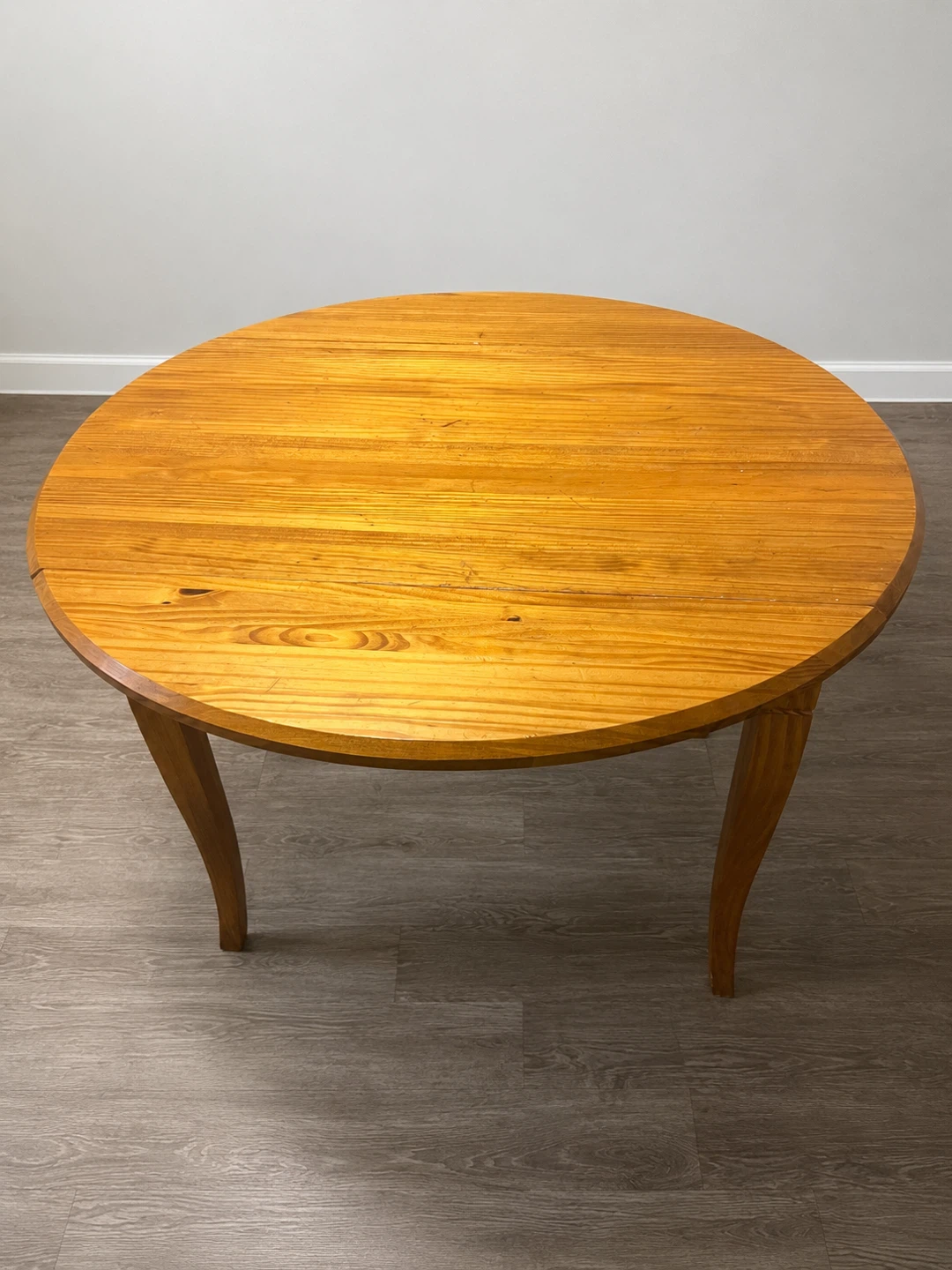 Solid Wood Drop-Leaf Dining Table