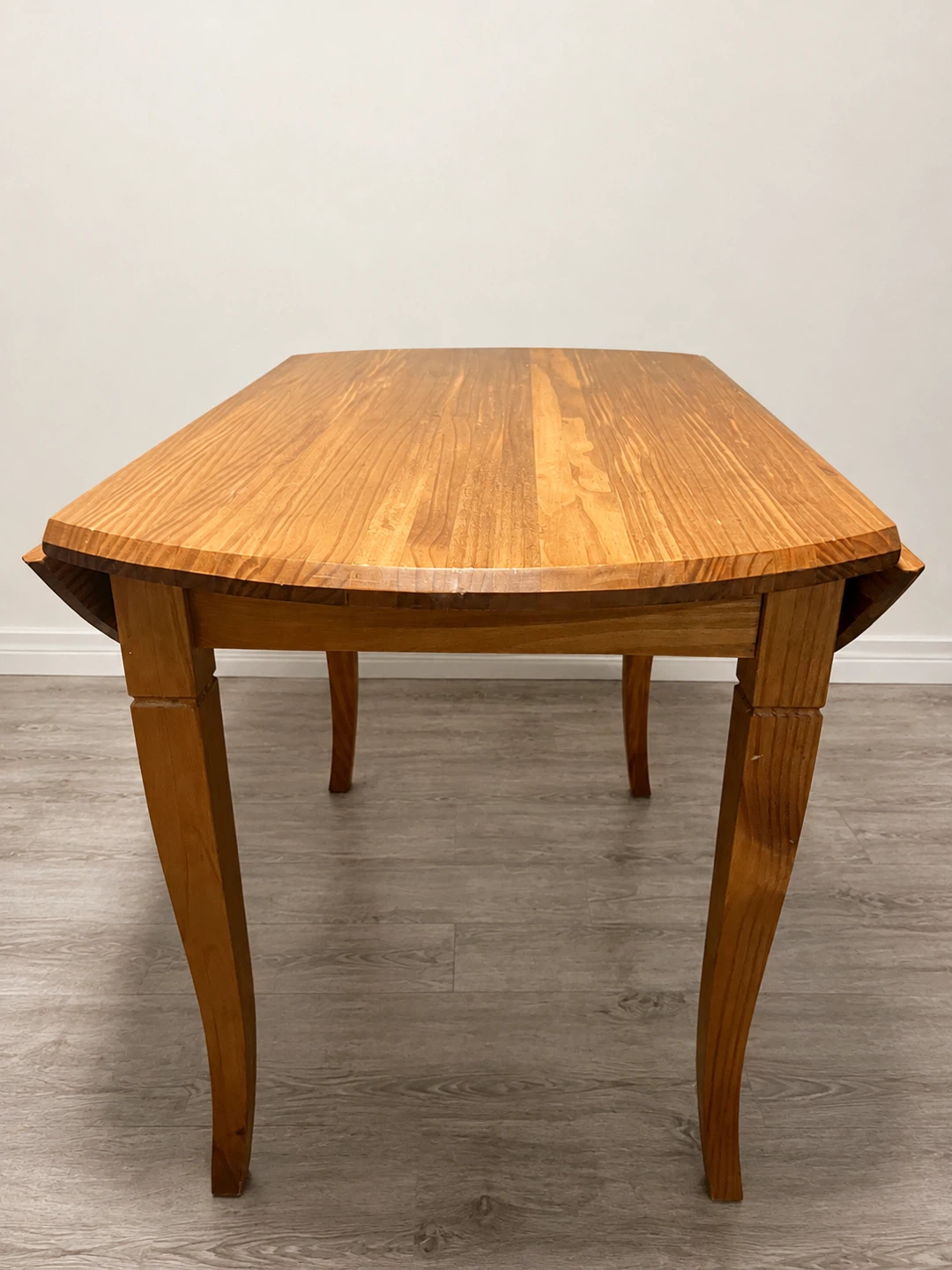 Solid Wood Drop-Leaf Dining Table - photo 4