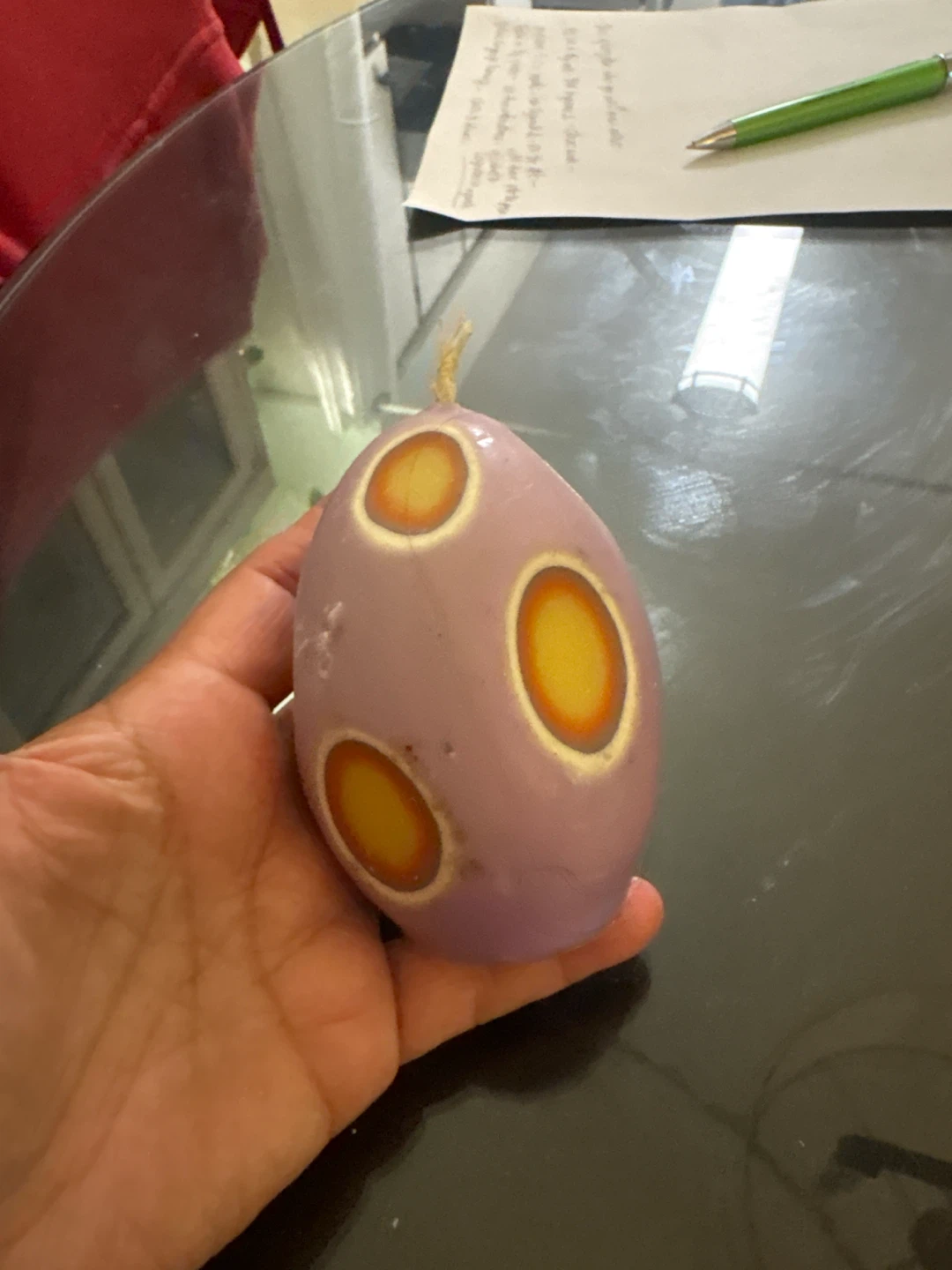 Russ Accents of Spring Lavender Egg Candle - photo 3