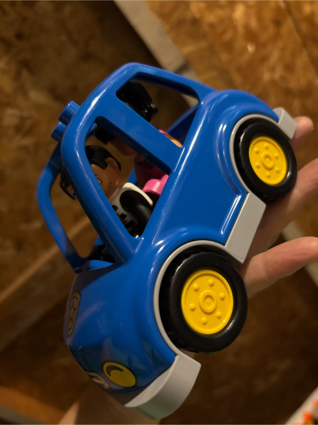 Blue Toy Police Car with Figures - photo 4