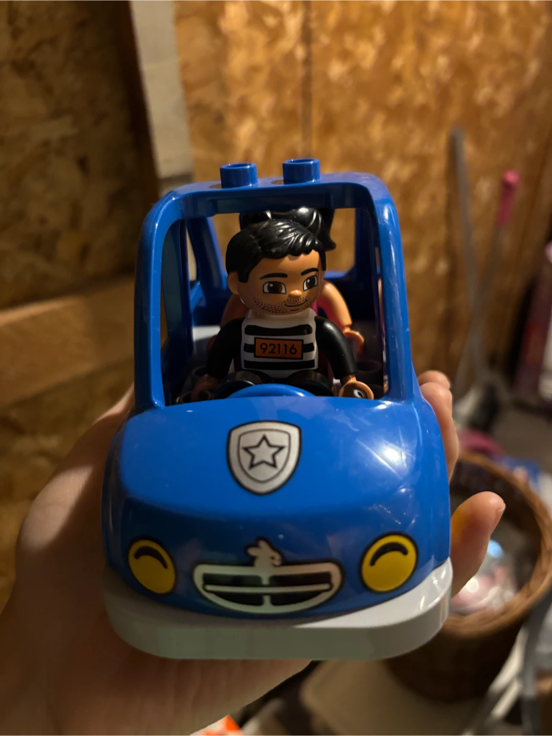 Blue Toy Police Car with Figures - photo 5