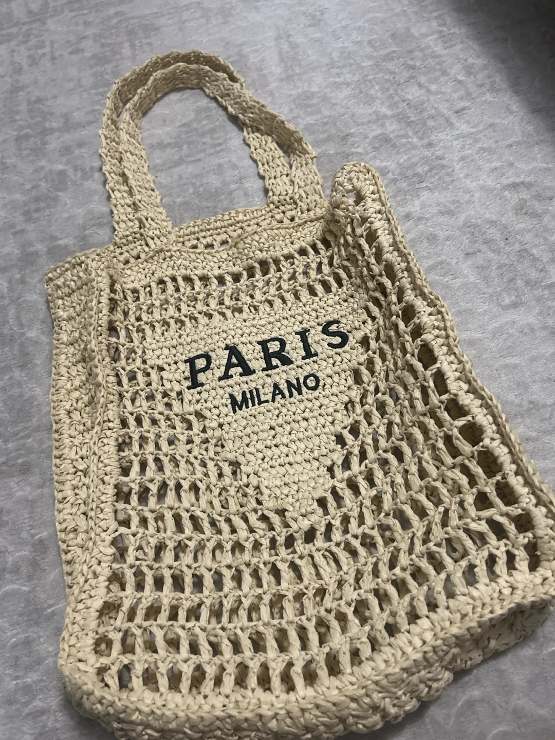 Woven Tote Bag - PARIS MILANO