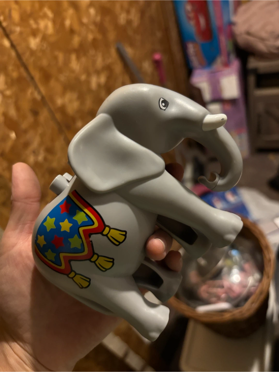 Elephant Toy and Building Blocks Set