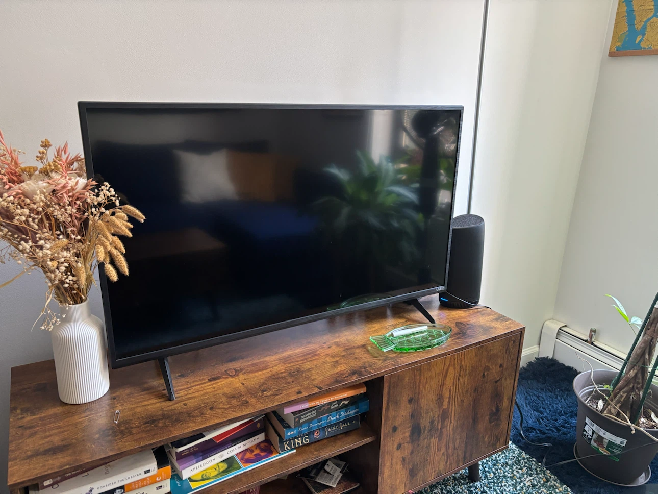 Wooden Media Console Table - photo 2