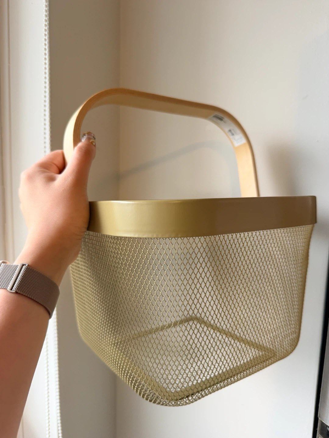 IKEA RISATORP Wire Basket - Gold