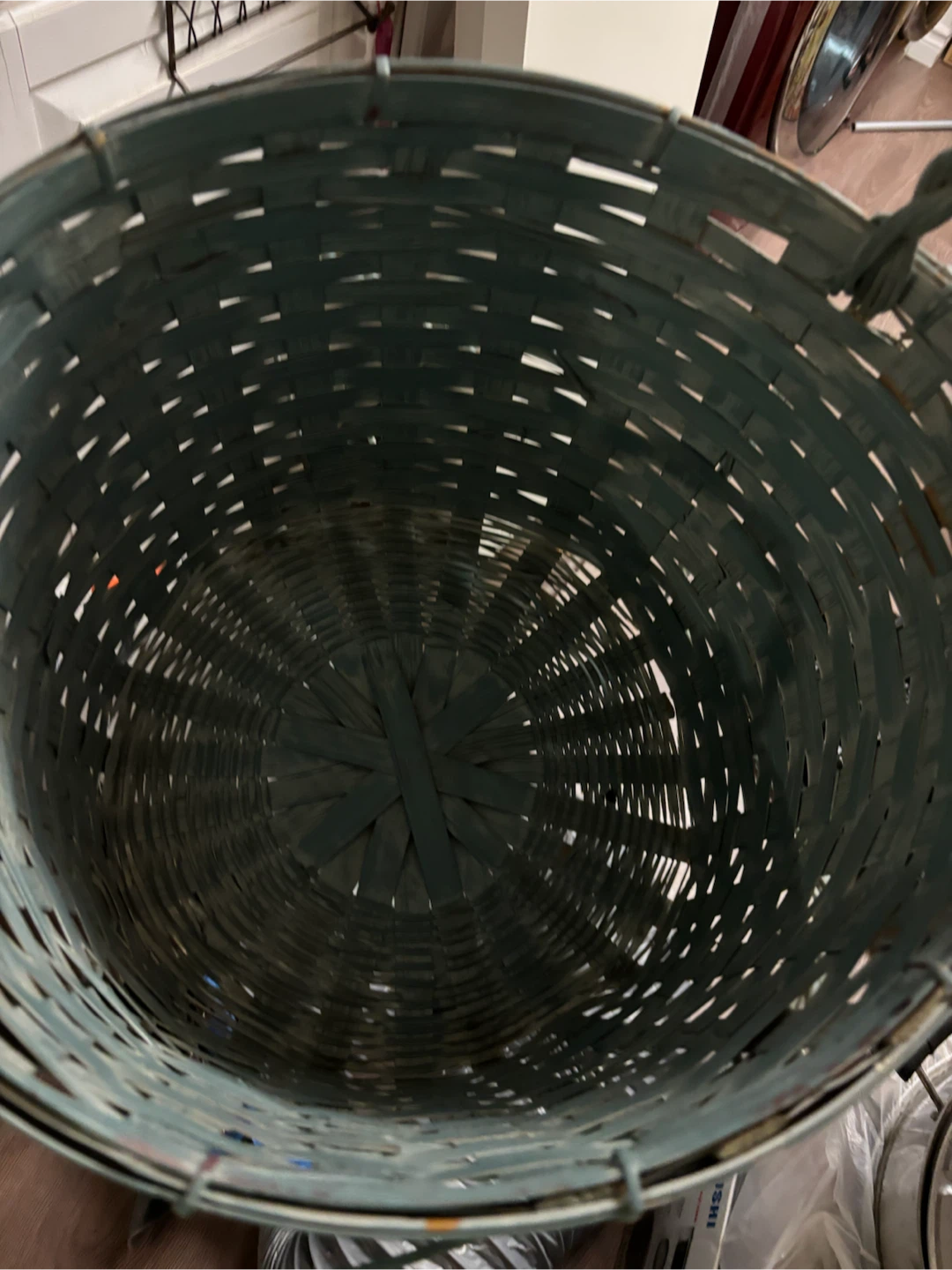 Blue Woven Basket with Handles - photo 2