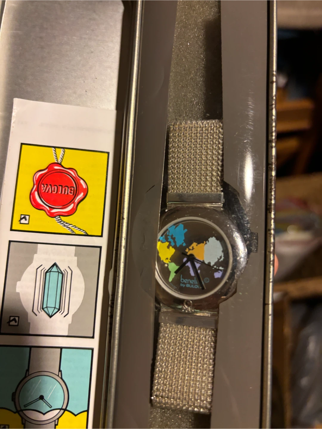 Benetton by Bulova World Map Watch