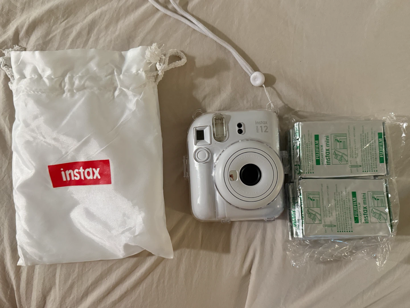 New Fujifilm Instax Mini 12 Instant Camera with Case and Film