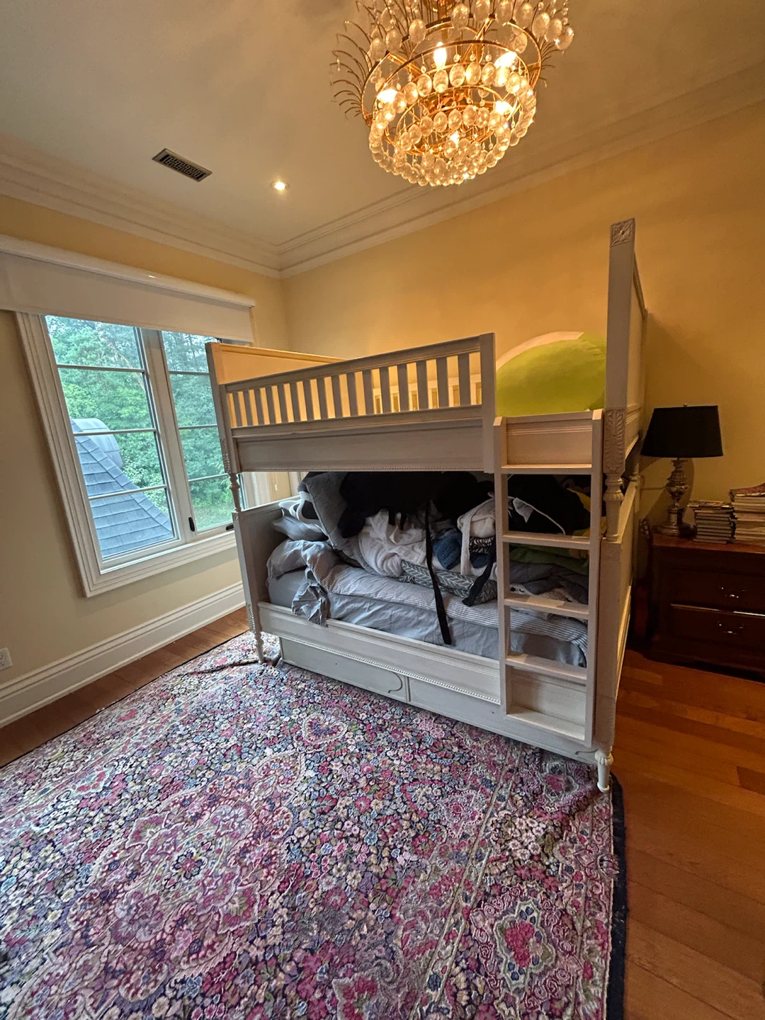 Traditional Off-White Bunk Bed with Trundle - photo 5